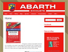 Tablet Screenshot of abarth-exhausts.com